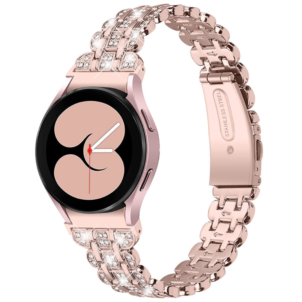 Helt vildt hårdfør Universal Samsung Metal og Rhinsten Rem - Pink#serie_1