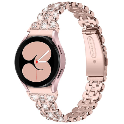 Helt vildt hårdfør Universal Samsung Metal og Rhinsten Rem - Pink#serie_1