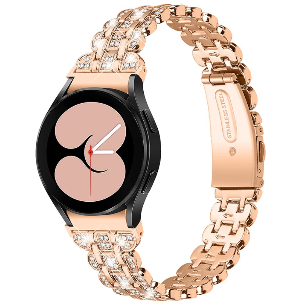 Helt vildt hårdfør Universal Samsung Metal og Rhinsten Rem - Pink#serie_4