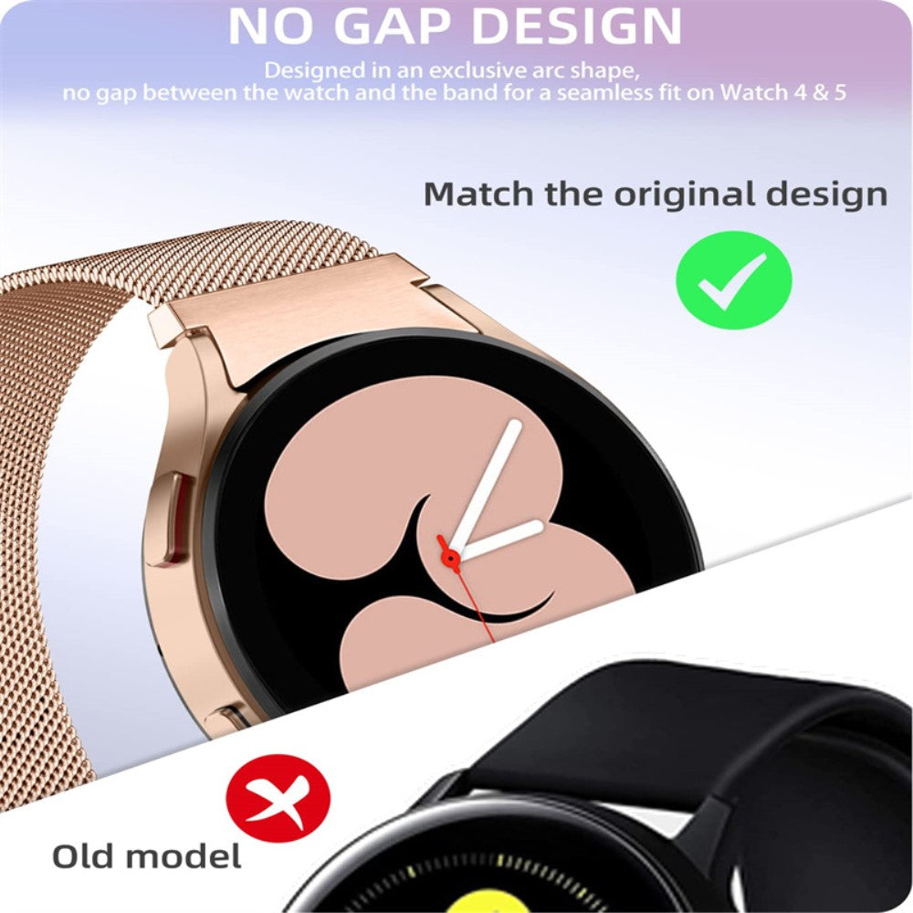 Samsung Galaxy Watch 5 (40mm) Metal Rem med Cover - Pink#serie_5