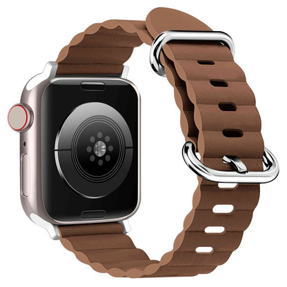 Meget hårdfør Universal Apple Ægte læder Rem - Brun#serie_2