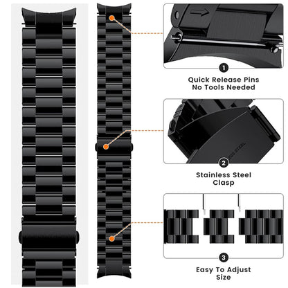 Super Elegant Metal Universal Rem passer til Samsung Smartwatch - Sort#serie_1