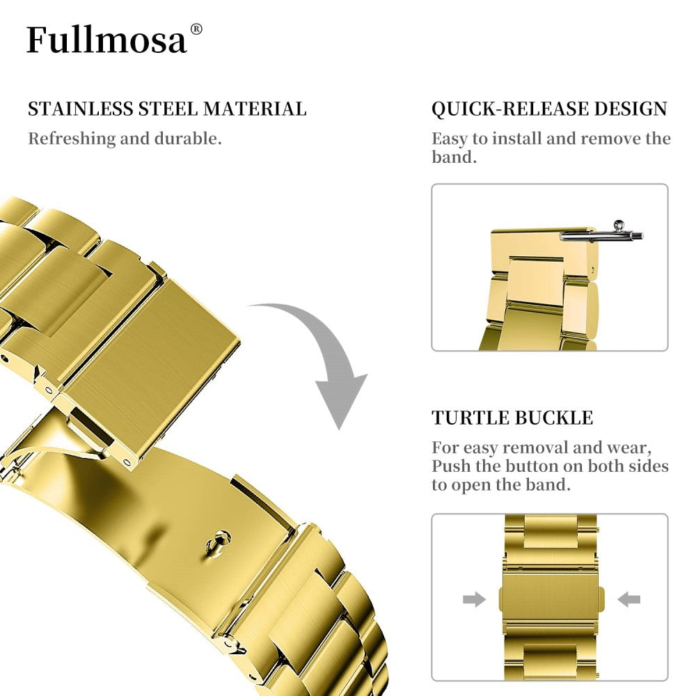 Helt vildt fantastisk Universal Samsung Metal Rem - Guld#serie_2