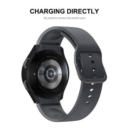 Rigtigt Godt Samsung Galaxy Watch 5 (44mm) Cover med Skærmbeskytter i Plastik og Hærdet Glas - Hvid#serie_054
