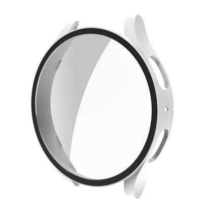 Rigtigt Godt Samsung Galaxy Watch 5 (44mm) Cover med Skærmbeskytter i Plastik og Hærdet Glas - Hvid#serie_054