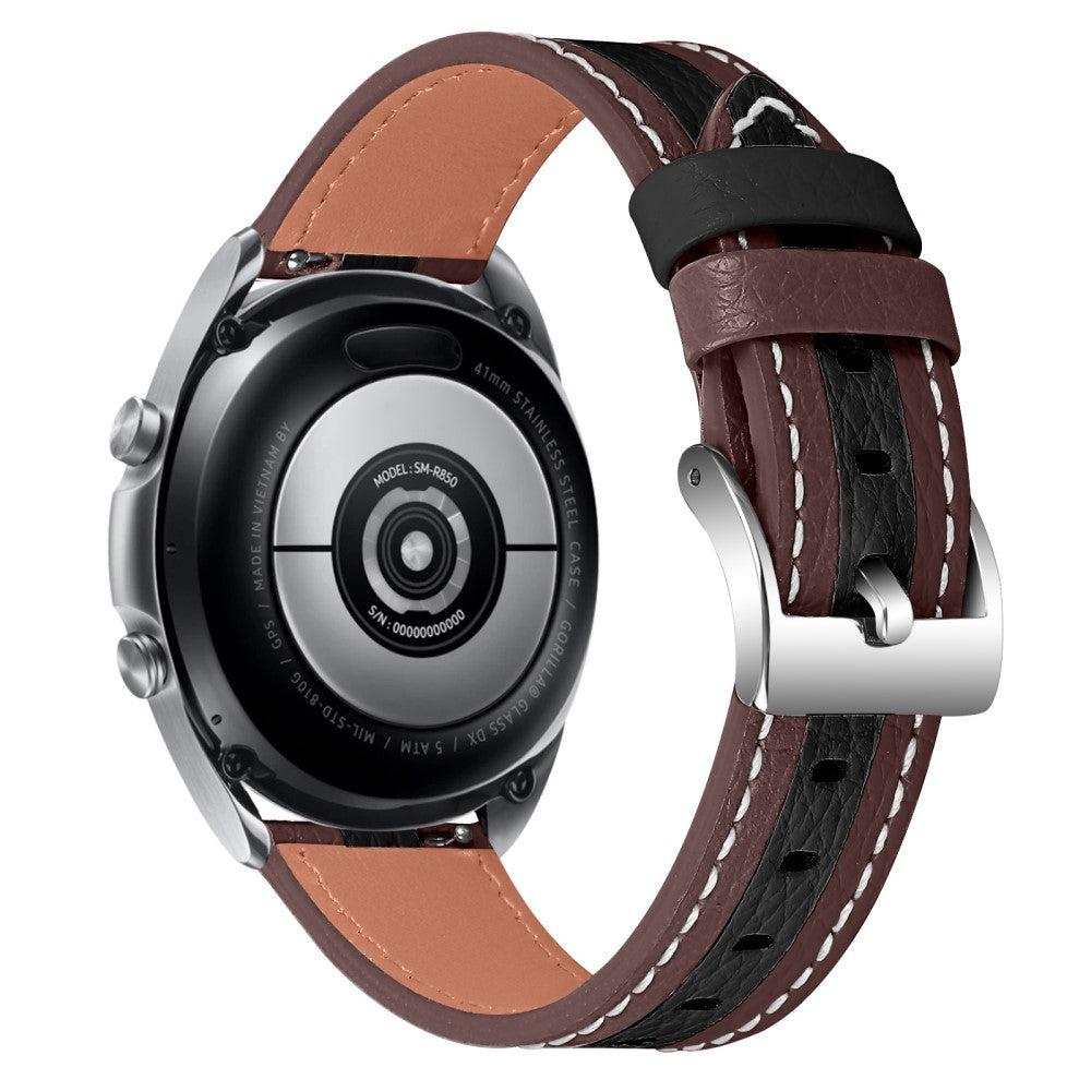 Rigtigt hårdfør Motorola Moto 360 - 46mm Ægte læder Rem - Brun#serie_3