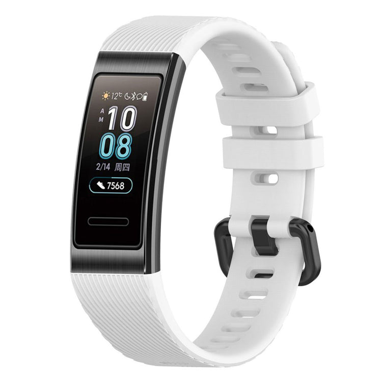 Sejt Huawei Band 3 Pro / Huawei Band 3 Silikone Rem - Hvid#serie_2