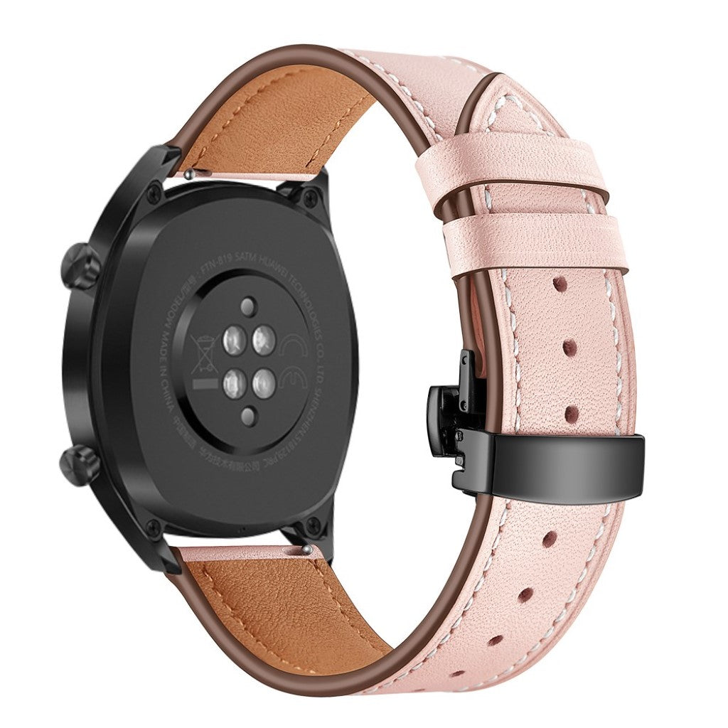 Fint Universal Huawei Ægte læder Rem - Pink#serie_3