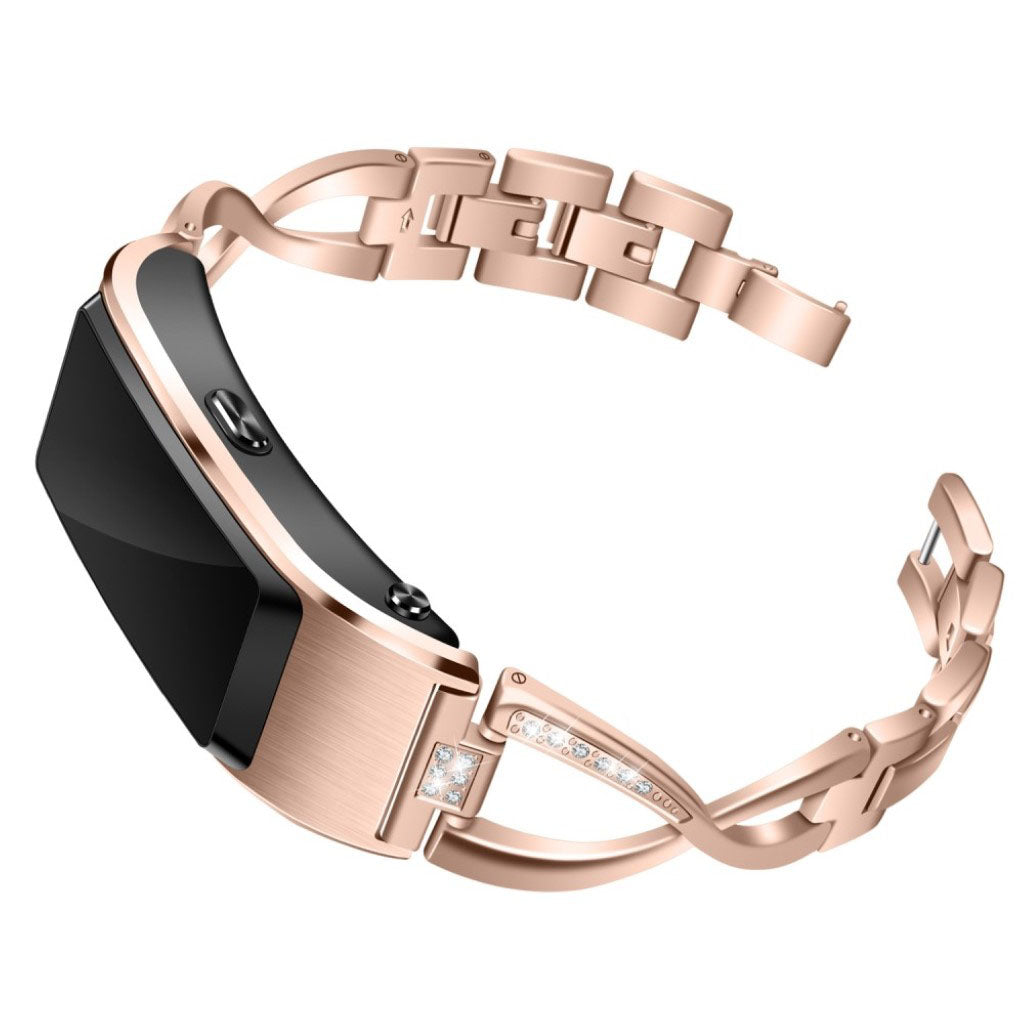 Mega komfortabel Huawei TalkBand B5 Metal og Rhinsten Rem - Pink#serie_4