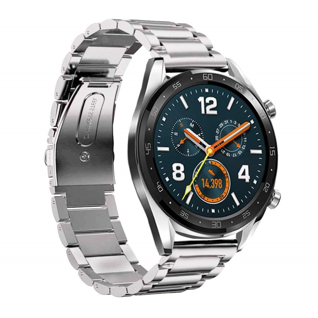 Super holdbart Huawei Watch GT Metal Rem - Sølv#serie_2