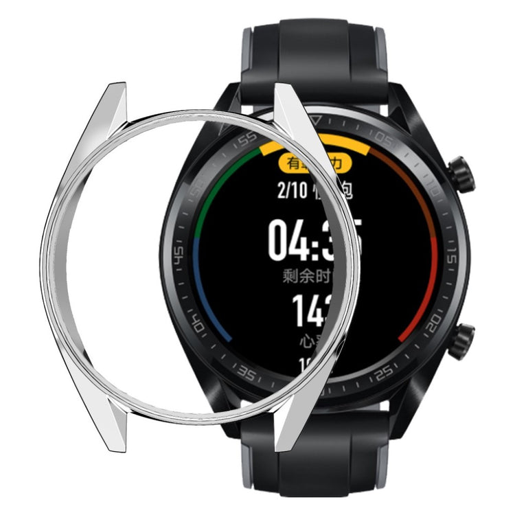  Huawei Watch / Huawei Watch GT Plastik og Glas Cover med Skærmbeskytter - Sølv#serie_2