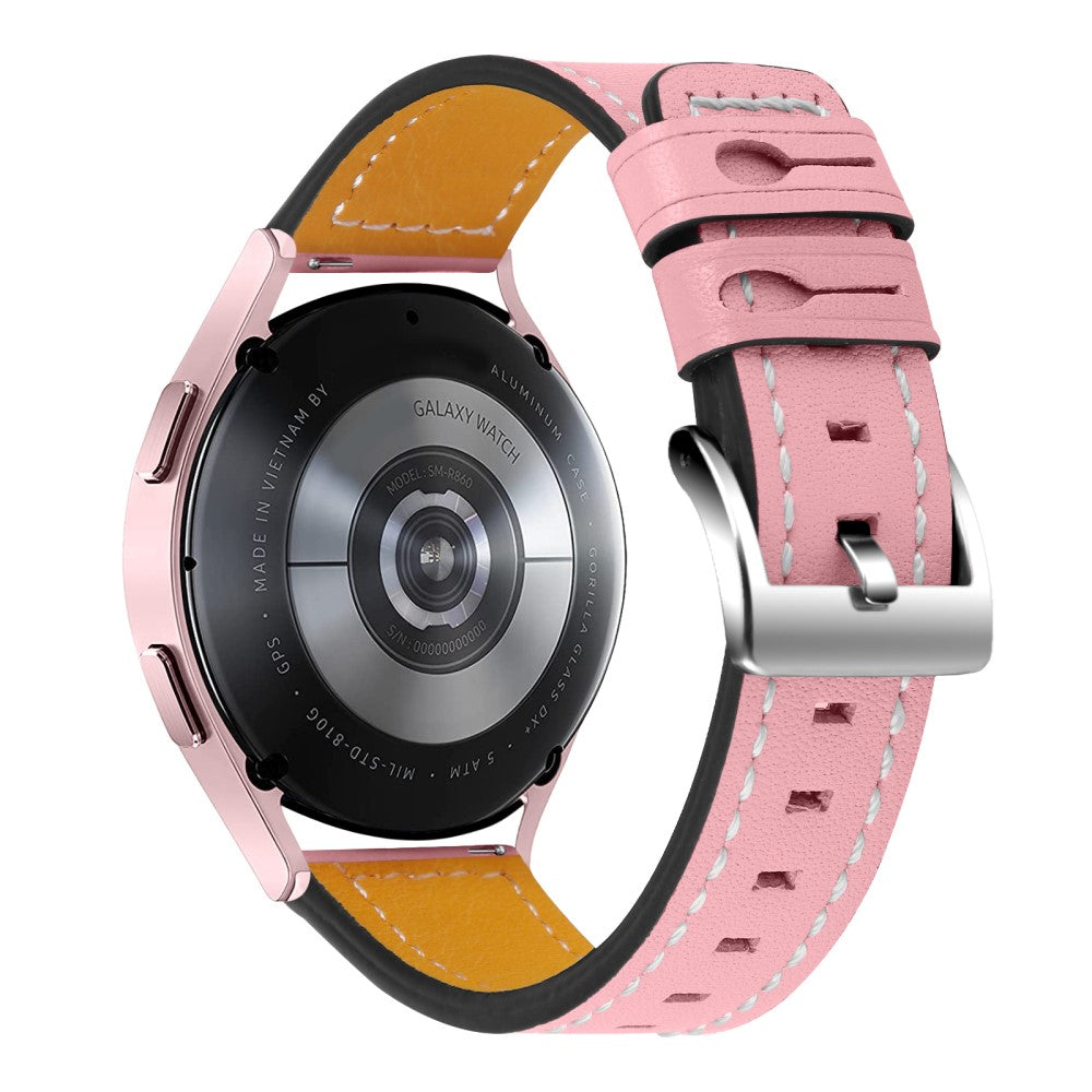 Sejt Huawei Watch GT 2 42mm / Huawei Watch 2 Ægte læder Rem - Pink#serie_1