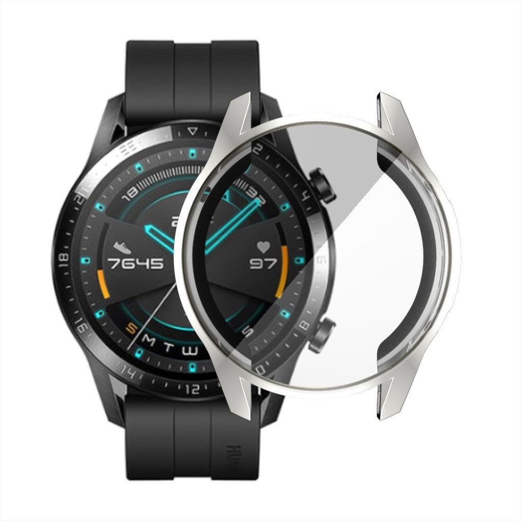 Super Flot Huawei Watch GT 2 46mm Silikone Cover - Sølv#serie_5