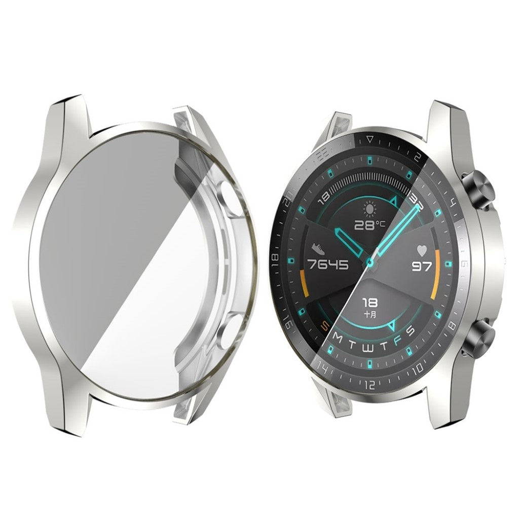 Super Flot Huawei Watch GT 2 46mm Silikone Cover - Sølv#serie_5