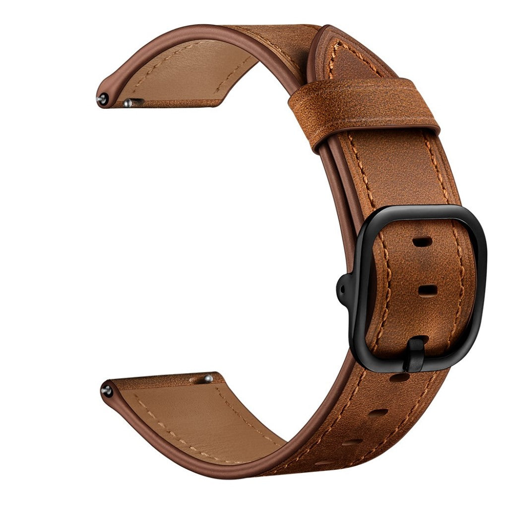 Godt Huawei Watch GT 2e Ægte læder Rem - Brun#serie_2