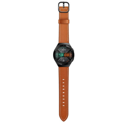 Godt Huawei Watch GT 2e Ægte læder Rem - Brun#serie_3