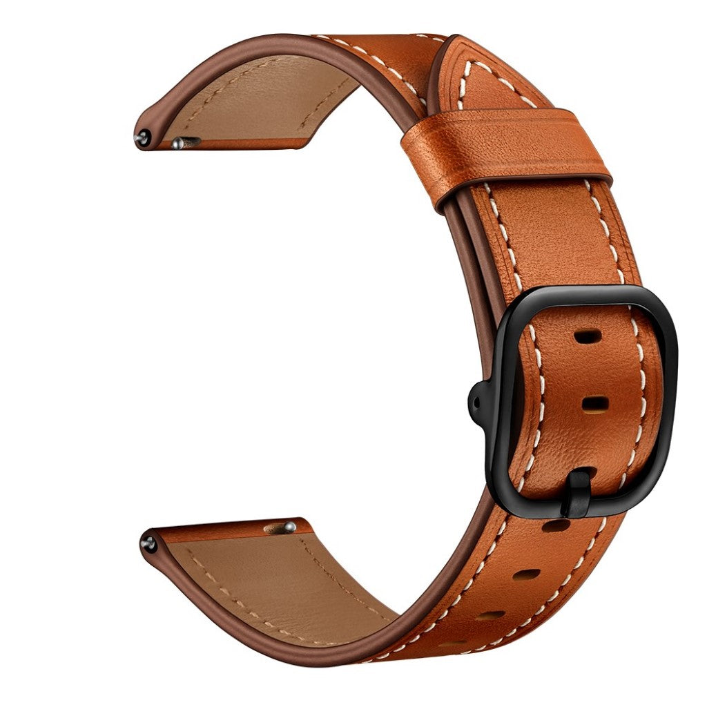 Godt Huawei Watch GT 2e Ægte læder Rem - Brun#serie_3