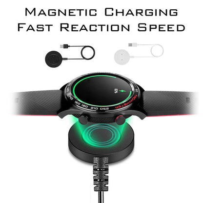 1m Plastik Universal Huawei Smartwatch  Magnetisk Ladestation - Hvid#serie_1