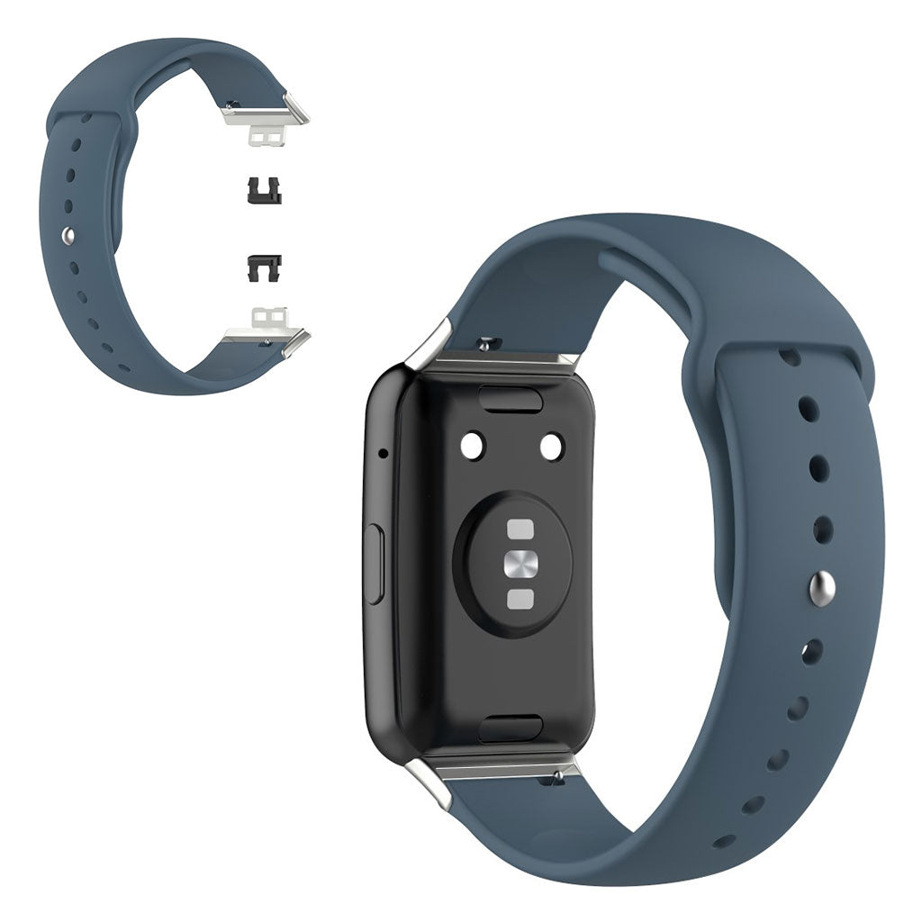 Vildt fed Huawei Watch Fit Silikone Rem - Blå#serie_10