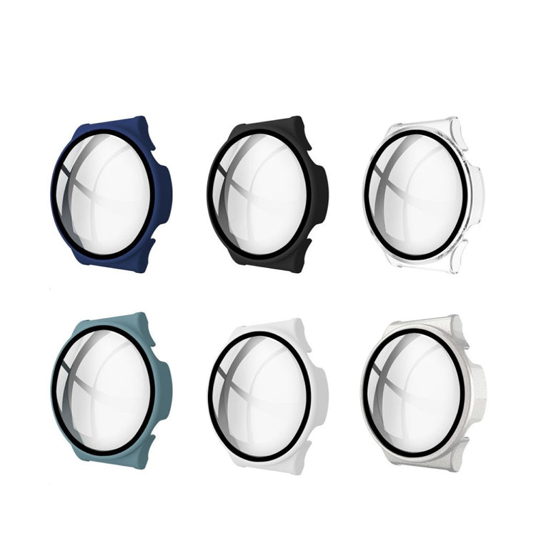 Rigtigt Fed Huawei Watch GT 2 Pro Cover med Skærmbeskytter i Plastik og Hærdet Glas - Sort#serie_1