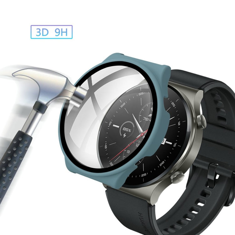 Rigtigt Fed Huawei Watch GT 2 Pro Cover med Skærmbeskytter i Plastik og Hærdet Glas - Grøn#serie_5