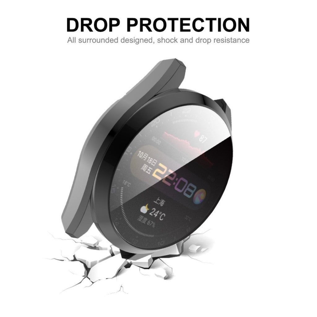 Fed Huawei Watch 3 Pro Silikone Cover - Guld#serie_2