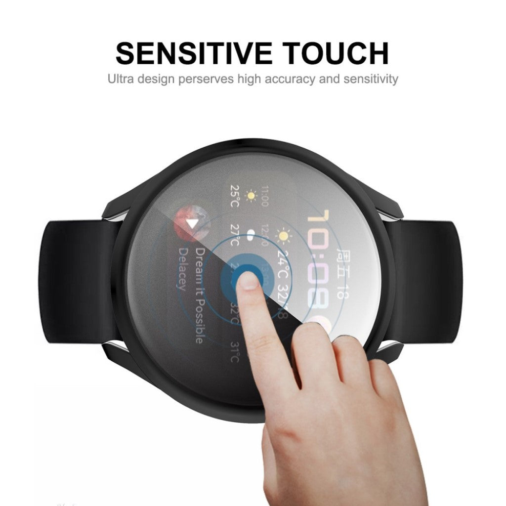 Super Fed Huawei Watch 3 Silikone Cover - Sølv#serie_4