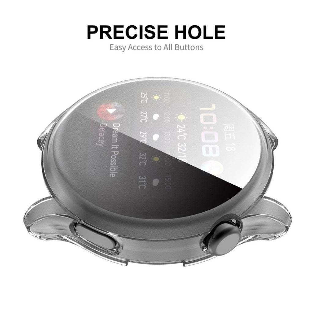 Flot Huawei Watch 3 Silikone Cover - Gennemsigtig#serie_9