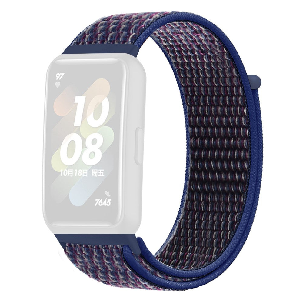 Vildt fint Huawei Band 7 Nylon Rem - Blå#serie_3