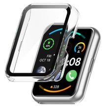 Super Fint Huawei Watch Fit 2 Cover med Skærmbeskytter i Plastik og Hærdet Glas - Gennemsigtig#serie_2
