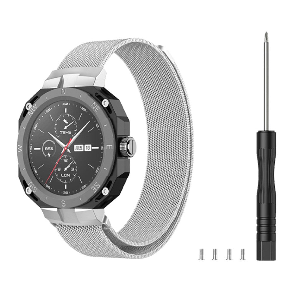 Meget smuk Huawei Watch GT Cyber Metal Rem - Sølv#serie_4