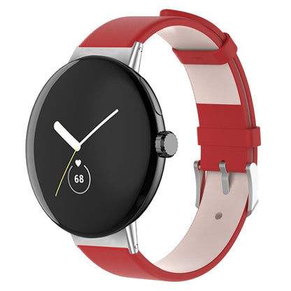 Mega fint Google Pixel Watch Kunstlæder Rem - Rød#serie_3