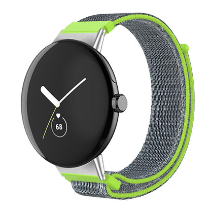 Super flot Google Pixel Watch Nylon Rem - Grøn#serie_9