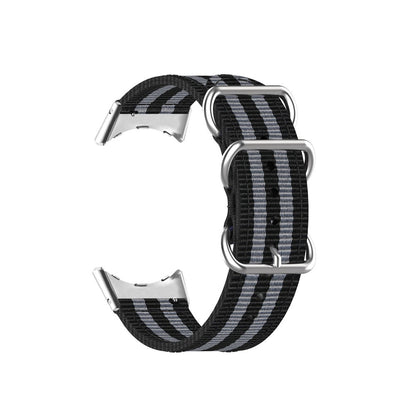 Vildt slidstærk Google Pixel Watch Nylon Rem - Sort#serie_4