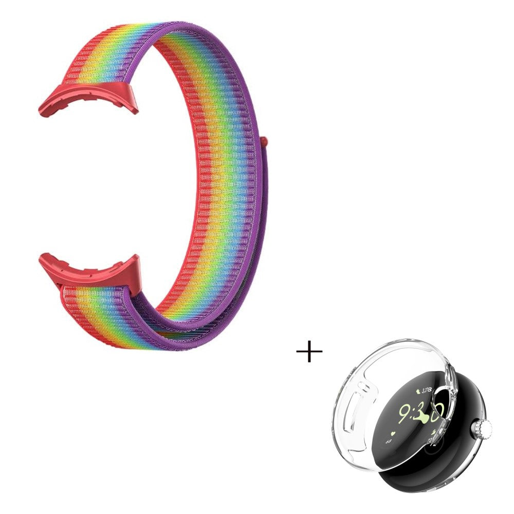 Super elegant Google Pixel Watch Plastik og Nylon Rem - Flerfarvet#serie_2