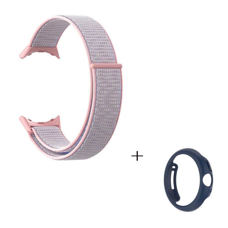 Meget fed Google Pixel Watch Plastik og Nylon Rem - Pink#serie_3