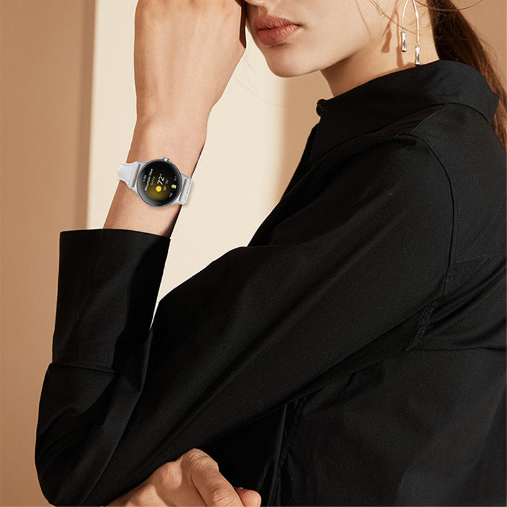 Rigtigt kønt Google Pixel Watch Ægte læder Rem - Hvid#serie_1