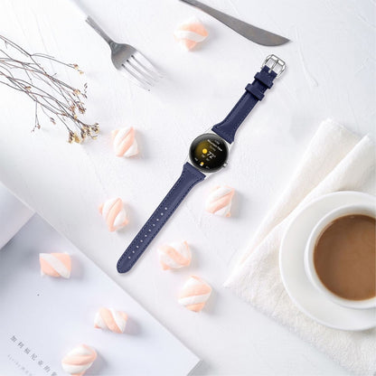 Rigtigt kønt Google Pixel Watch Ægte læder Rem - Blå#serie_7