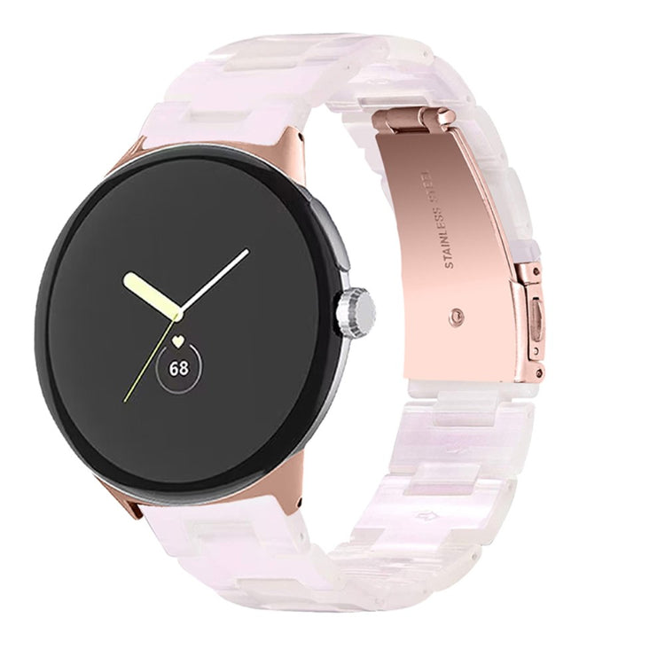 Meget nydelig Google Pixel Watch Plastik Rem - Pink#serie_11