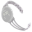 Strong Google Pixel Watch Metal and Rhinestone Strap (bracelet en métal et pierres précieuses)