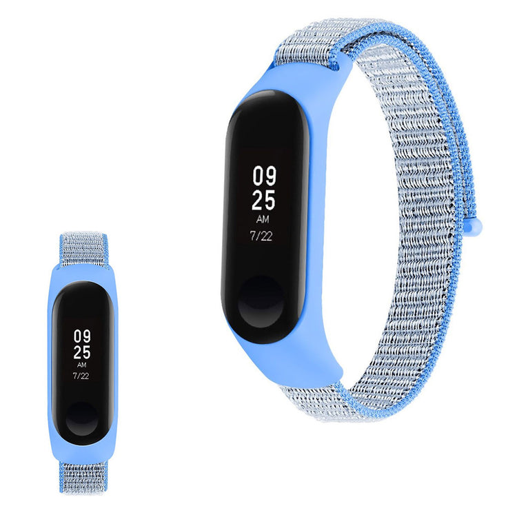 Smuk Xiaomi Mi Smart Band 4 / Xiaomi Mi Band 3 Nylon Rem - Blå#serie_5