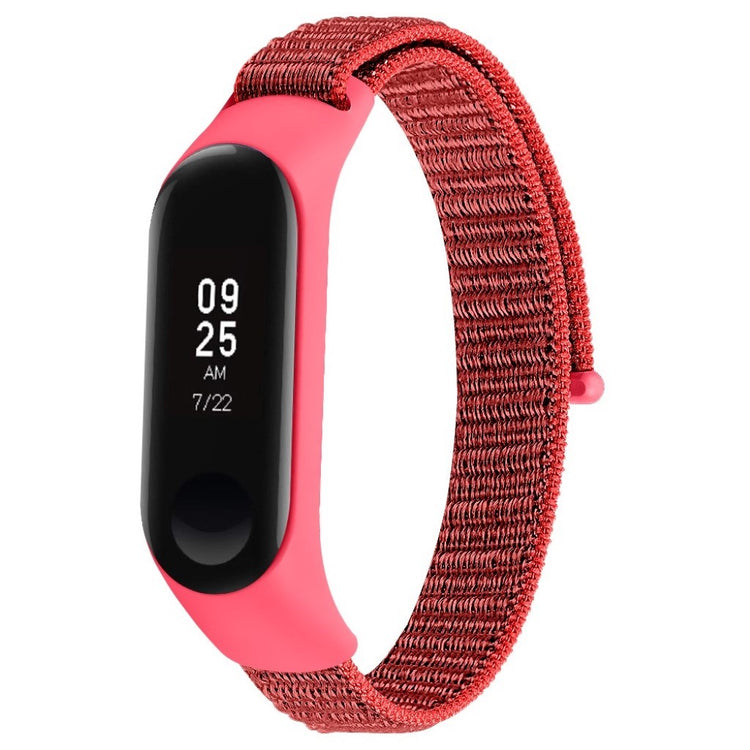 Smuk Xiaomi Mi Smart Band 4 / Xiaomi Mi Band 3 Nylon Rem - Rød#serie_8