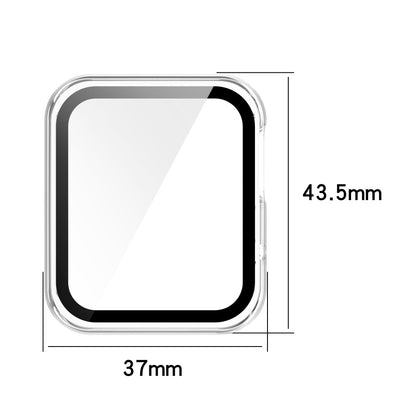Super Fed Xiaomi Mi Watch Lite / Xiaomi Redmi Watch Cover med Skærmbeskytter i Plastik og Hærdet Glas - Gennemsigtig#serie_2