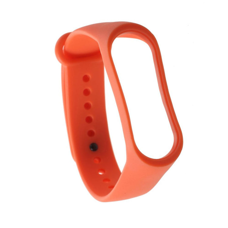 Pænt Xiaomi Mi Band 3 Silikone Rem - Orange#serie_10