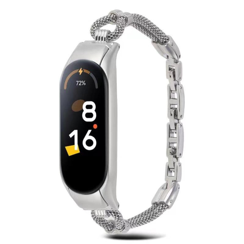 Meget flot Xiaomi Mi Band 7 Metal Urrem - Sølv#serie_2