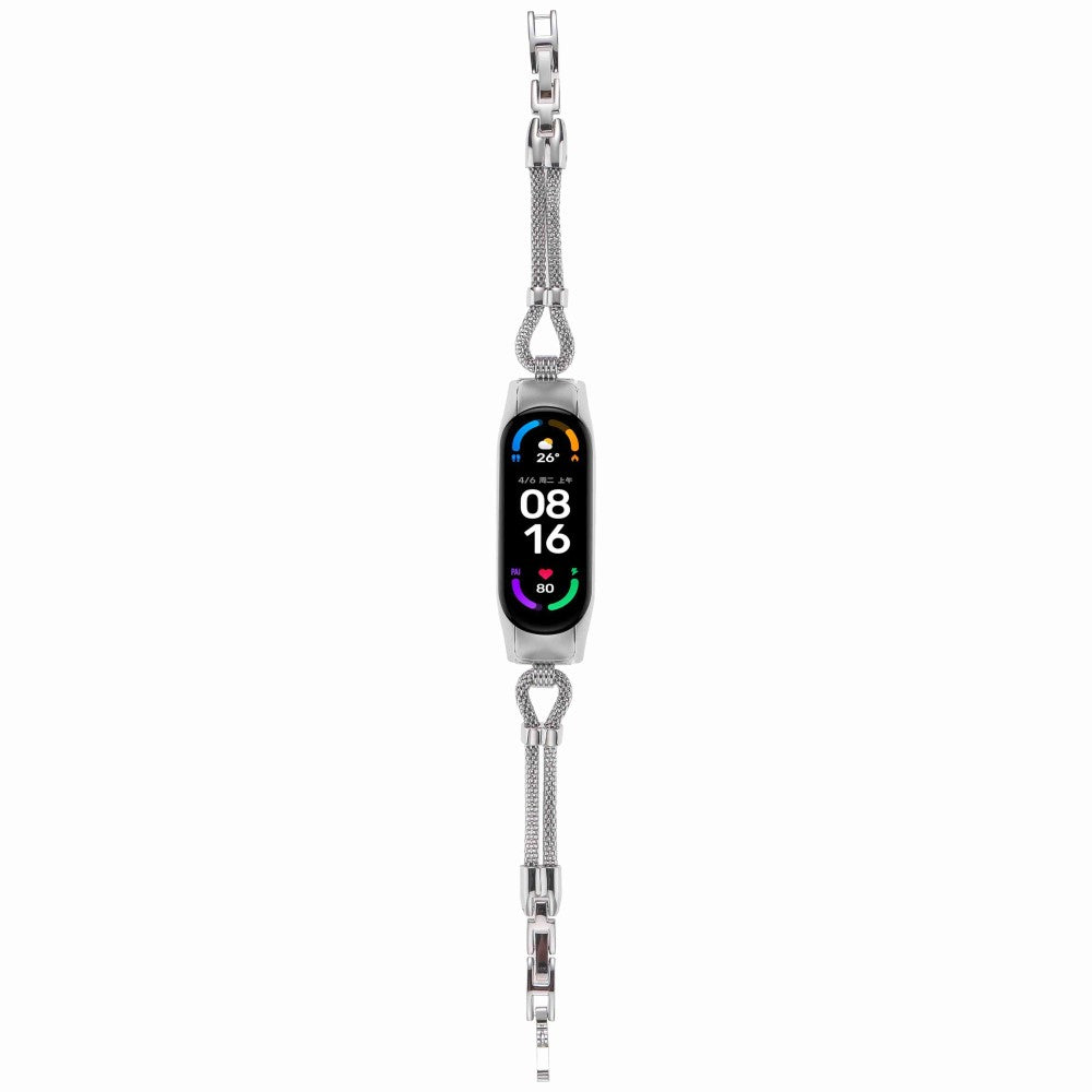 Meget flot Xiaomi Mi Band 7 Metal Urrem - Sølv#serie_2