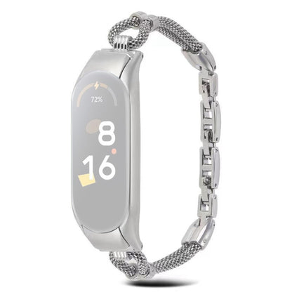 Rigtigt fed Xiaomi Mi Band 7 Metal Rem - Sølv#serie_2