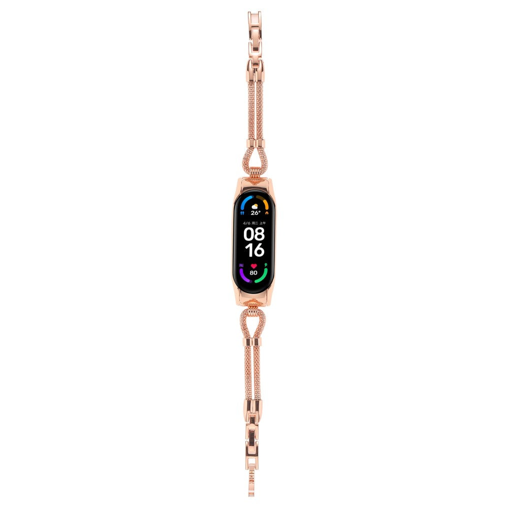 Meget flot Xiaomi Mi Band 7 Metal Urrem - Guld#serie_3