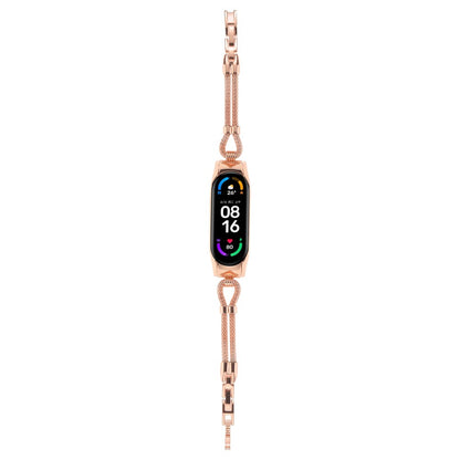Meget flot Xiaomi Mi Band 7 Metal Urrem - Guld#serie_3