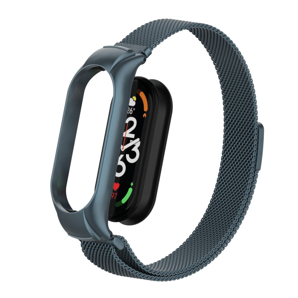 Mega holdbart Xiaomi Mi Band 7 Metal Rem - Sølv#serie_11